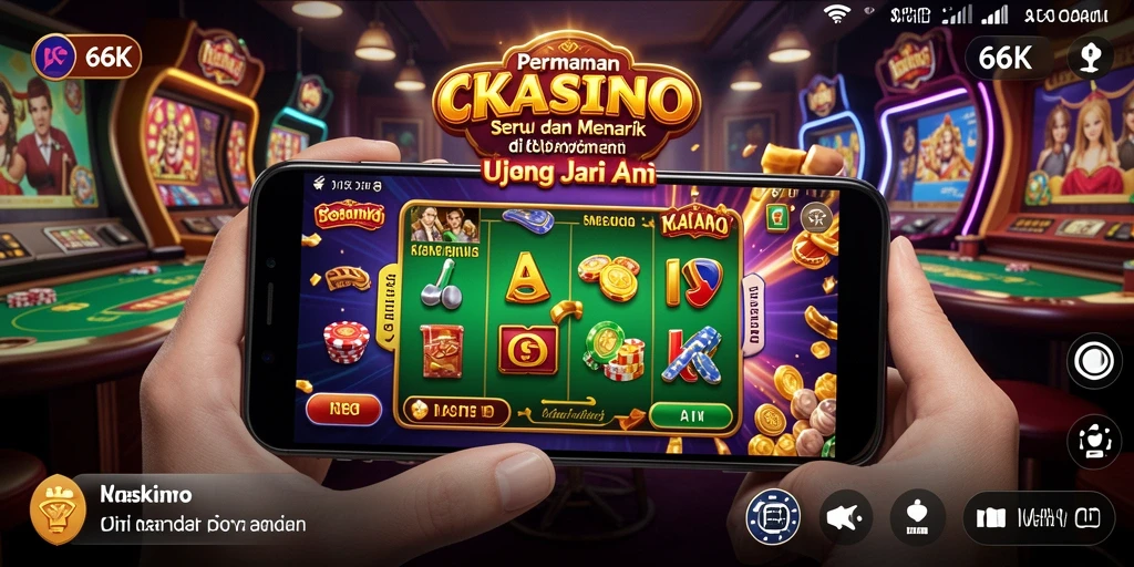 Tampilan utama permainan Kasino 66K dengan grafis menarik.