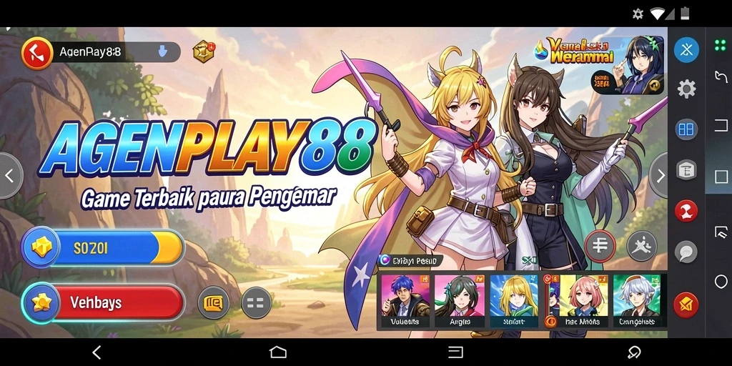 Screenshot AGENPLAY88 menampilkan karakter Anime dalam aksi seru.