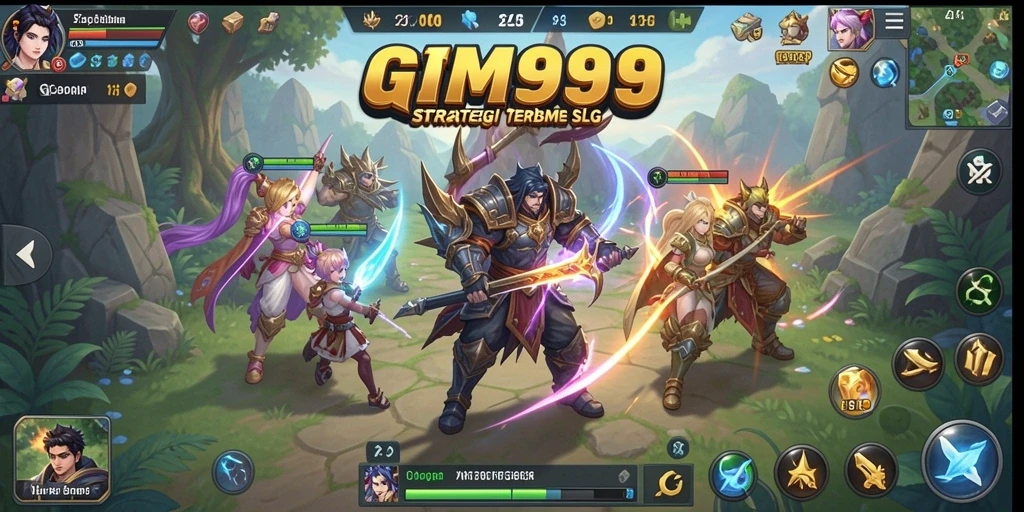 Tampilan screenshot GIM999 menampilkan aksi pertempuran menarik dalam game SLG.