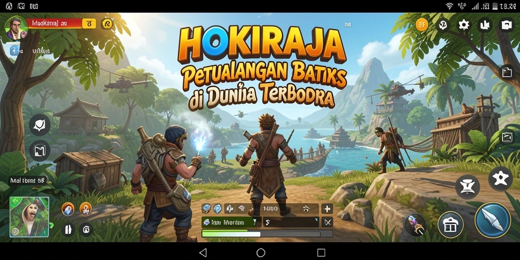 Gameplay seru HOKIRAJA di dunia terbuka yang luas.