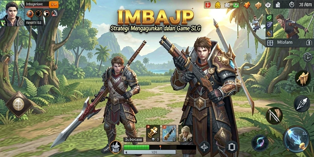 Tampilan gameplay IMBAJP menunjukkan pertarungan strategi yang mendebarkan.