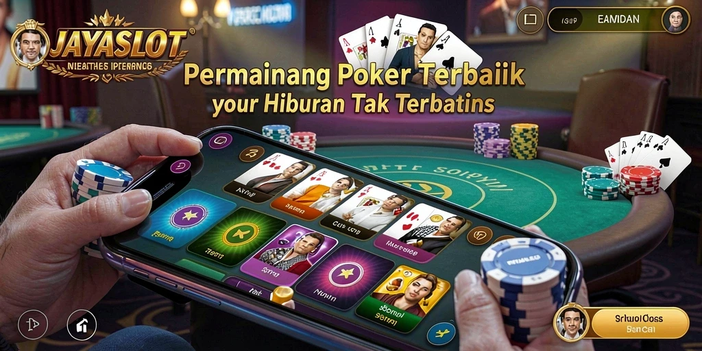 Tampilan gameplay menarik yang menunjukkan aksi Poker seru di JAYASLOT.