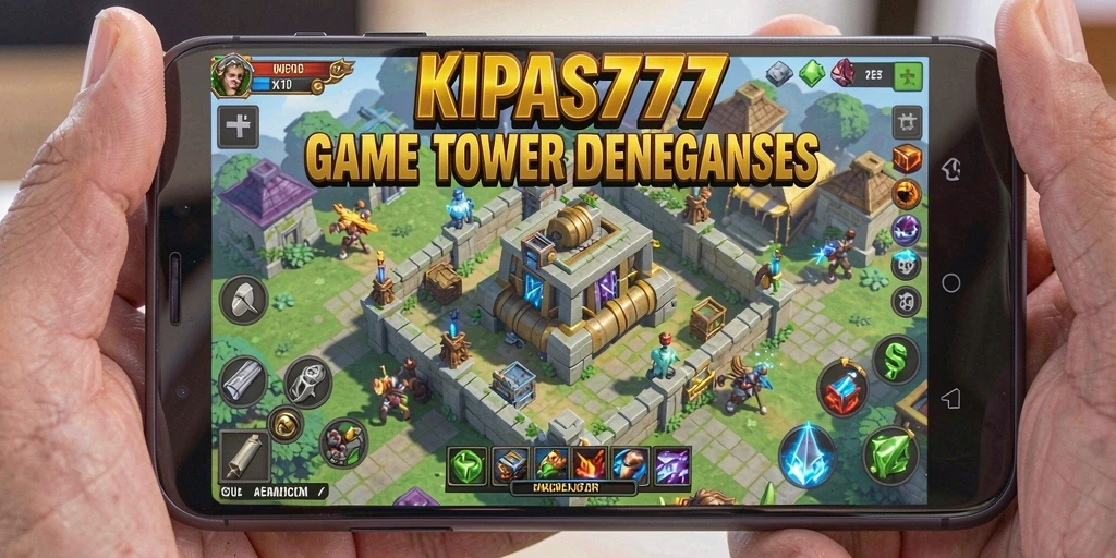 Tampilan gameplay KIPAS777 menampilkan aksi seru dalam strategi Tower Defense.