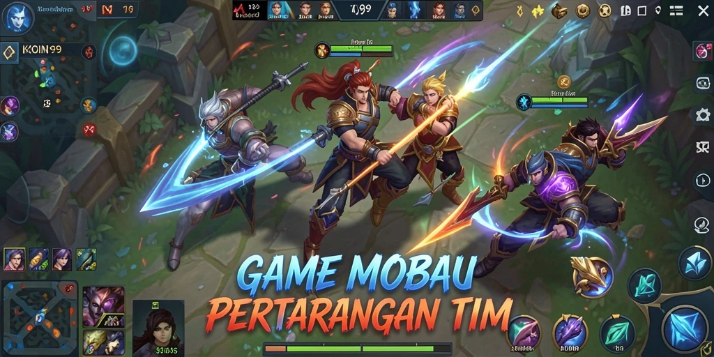 Tampilan gameplay KOIN99 yang menegangkan dan seru.