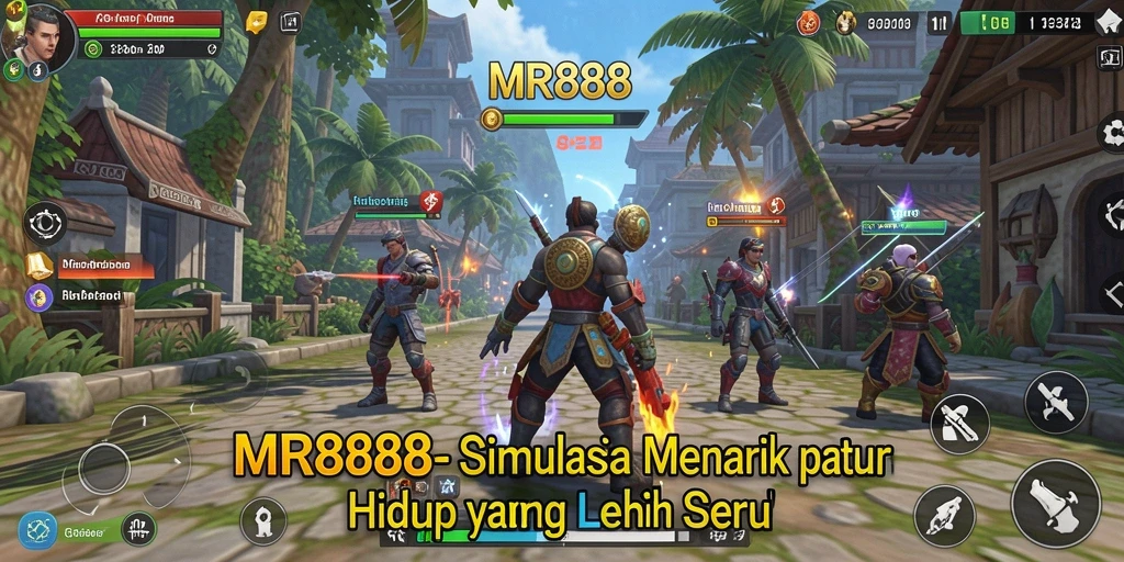 Screenshot utama MR888 menampilkan aksi gameplay simulasi yang mendalam.