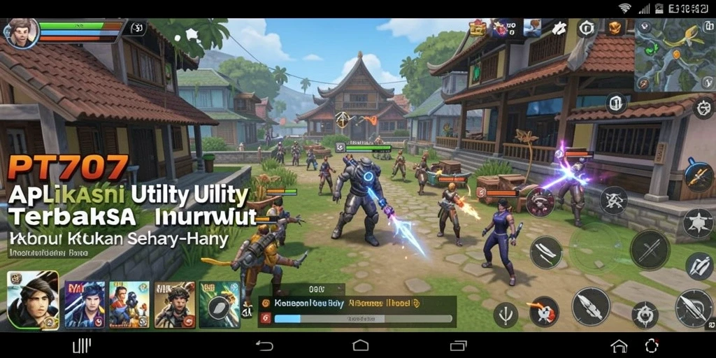 Screenshot utama PT707 menampilkan antarmuka aplikasi Utility yang ramah pengguna.