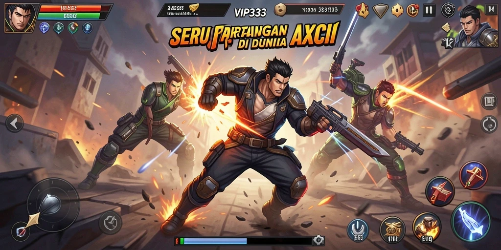 Tampilan seru gameplay VIP333 dengan karakter bertarung yang dinamis.