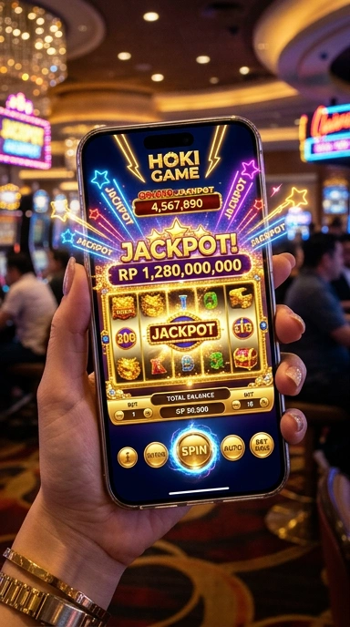 Screenshot antarmuka utama apliksi hokigame.